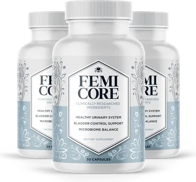 Three bottles of FemiCore