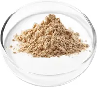 Berberine extract powder in a glass dish